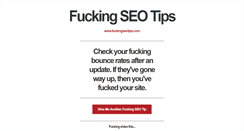 Desktop Screenshot of fuckingseotips.com