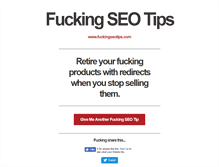 Tablet Screenshot of fuckingseotips.com